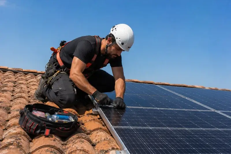 Maintenance et monitoring de panneaux solaires à Loupiac